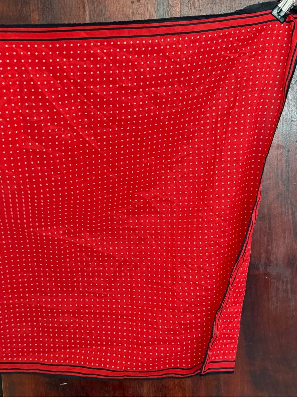 Red Polka Dot Scarf